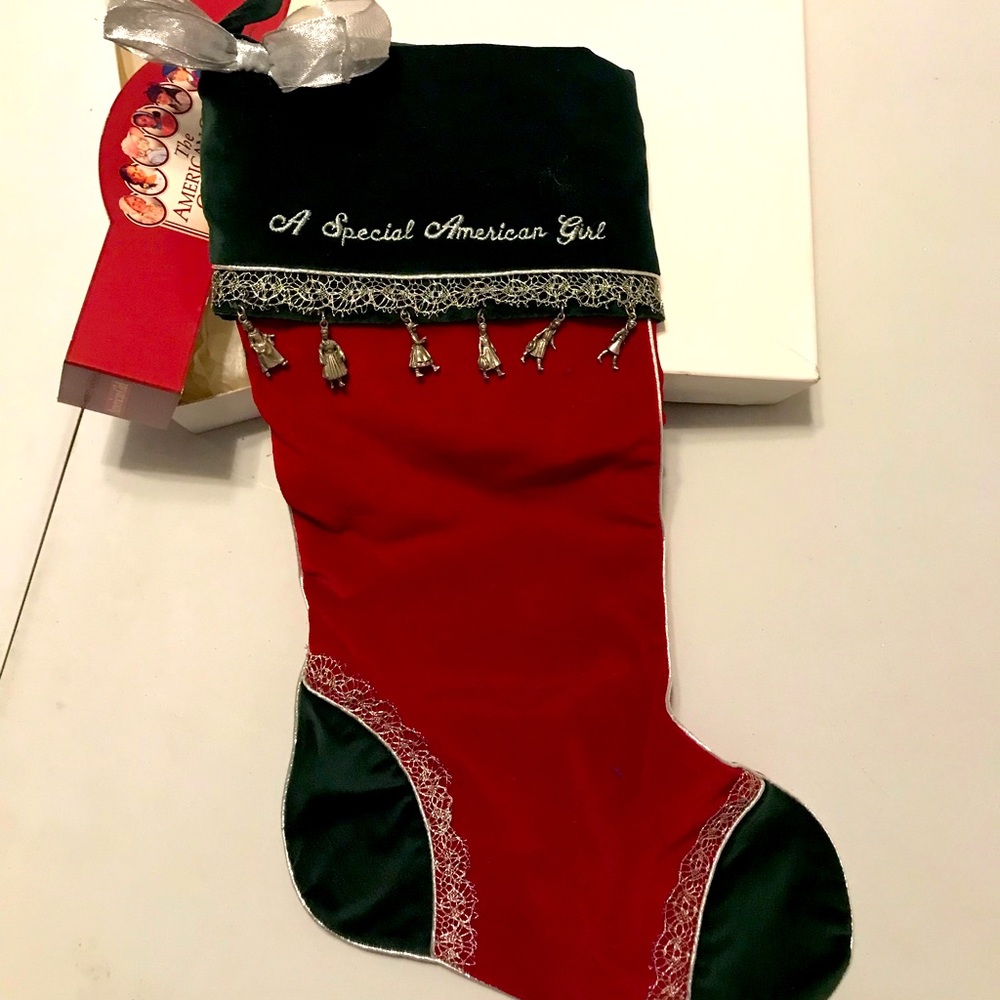 VERY RARE. Vintage 1999 Christmas stockings 2 new in box. 2 monogrammed.